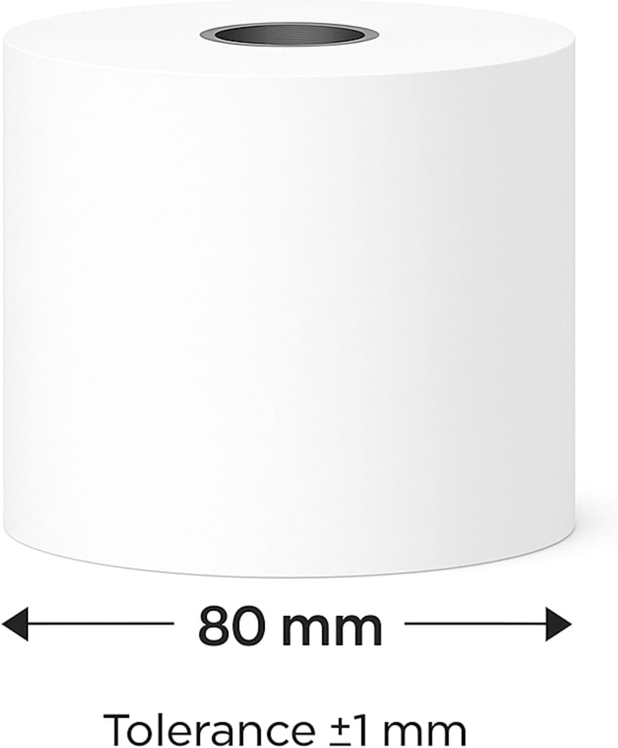 AOURA Thermal Receipt Paper Rolls 80x80mm | 65 GSM | Pack of 50 Rolls | POS &amp; Cash Register