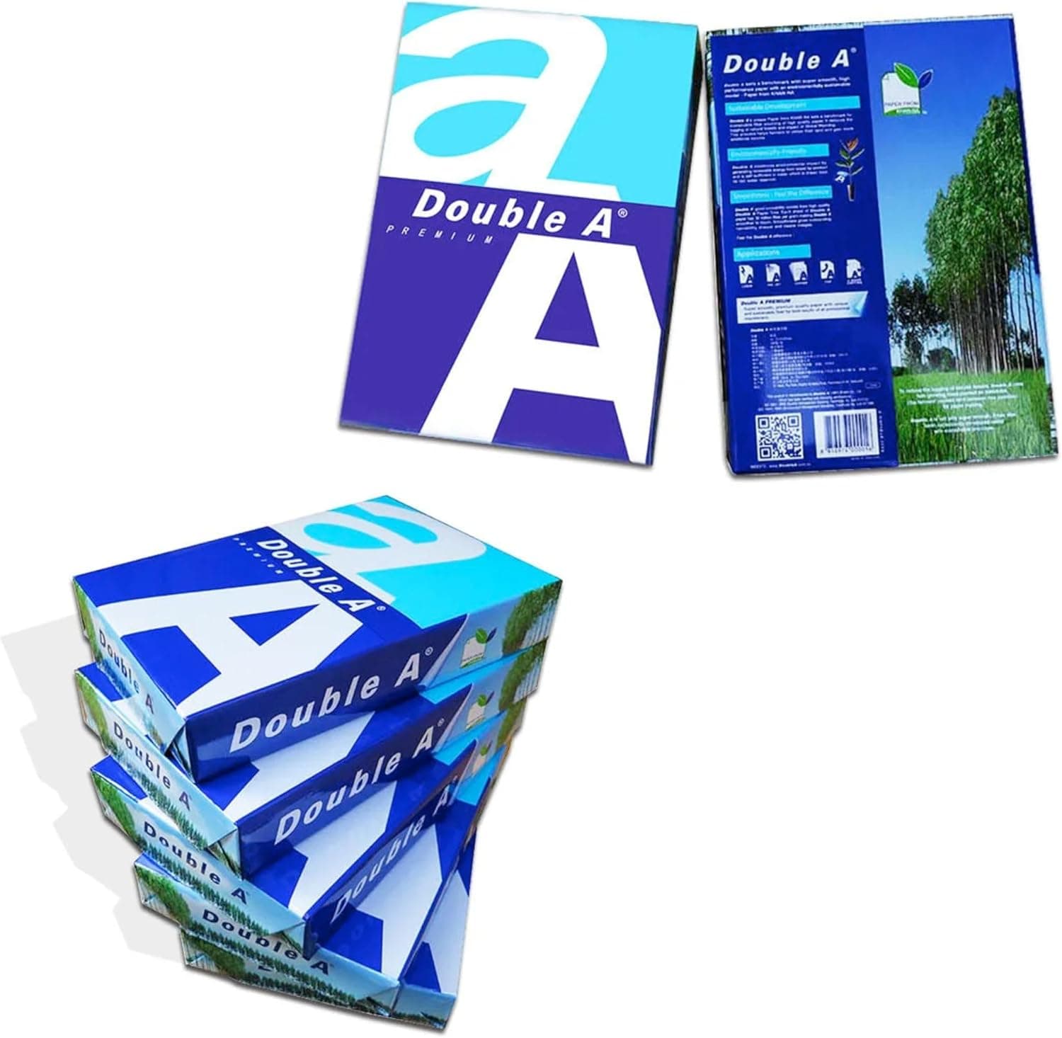 Double A A5 Paper 80 GSM | Box of 10 Reams | 148x210mm
