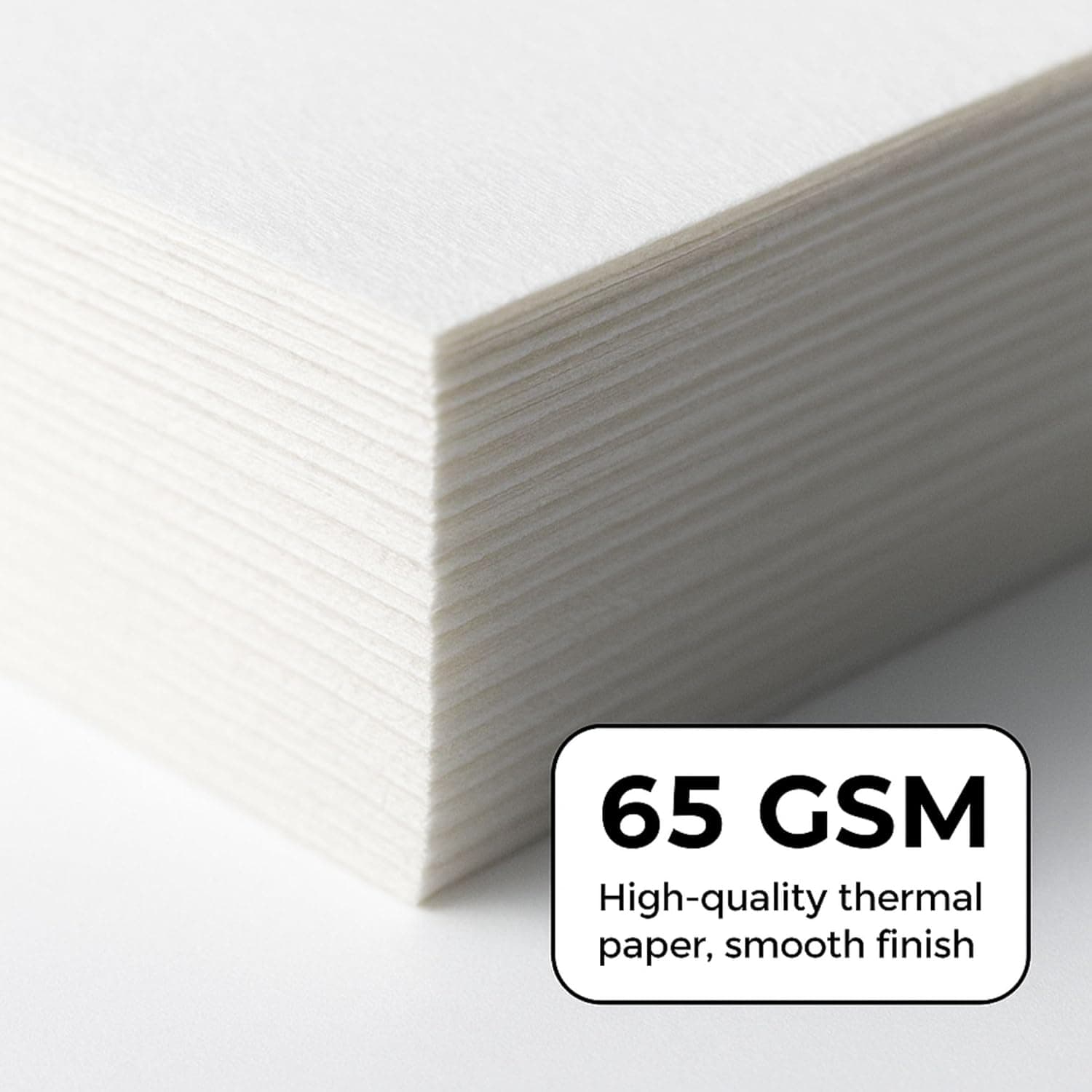 AOURA Thermal Receipt Paper Rolls 80x80mm | 65 GSM | Pack of 50 Rolls | POS &amp; Cash Register